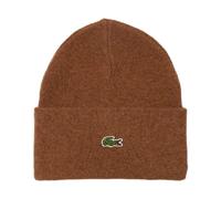Eco-Friendly Knit Beanie - unisex - Lacoste - Accessories - Brown - ONE SIZE - Accessories ONE SIZE