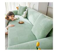 Eco-Friendly L-Shaped Sofa Covers, Soft & Stylish Couch Replacement, Elastic Furniture Protectors, Non-Slip Slipcovers, Perfect for Pet Owners, 4-Seater Light Green