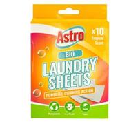 Eco-Friendly Laundry Sheets Fabric & Clothes Detergent Sheets Concentrated, Plastic-Free Laundry Alternative for Your Cloth Cleaning (Pack of 4 (40 Sheets), Tropical Scent)