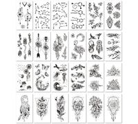 Eco-Friendly, Long-Lasting, Waterproof, Sweat-Resistant, Disposable Personalized Temporary Tattoo Stickers, Original And Fresh Style, Suitable For Men And Women. 105×60mm