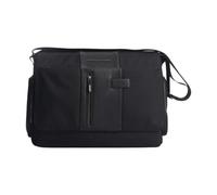 Eco-friendly Messenger Bag Black Leather - male - Piquadro - Cross Body Bags - Black - ONE SIZE - Bags ONE SIZE