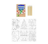 Eco-Friendly' Mini Elfin Around Christmas Colouring Set (14Cm X 10Cm)