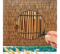Eco Friendly Natural Bamboo Slat Privacy Fence 4.7x33ft Screen Panel Roll for Balcony Wind & Sight Protection Outdoor Garden Decoration
