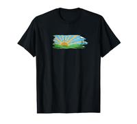 Eco Friendly Nature Flag Wind Turbine Positive Vibes Value Graphic T-Shirt