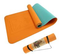 Eco-Friendly Non-Slip Yoga Mat - 6mm Thick TPE, Extra Grip for Home & Gym - Lightweight, Durable, Sweat-Resistant - With Carrying Strap