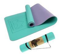 Eco-Friendly Non-Slip Yoga Mat - 6mm Thick TPE, Extra Grip for Home & Gym - Lightweight, Durable, Sweat-Resistant - With Carrying Strap