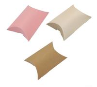 Eco Friendly Packaging Box for Candy, Easy to Assemble and Customize for Branding (Pink 50pcs)