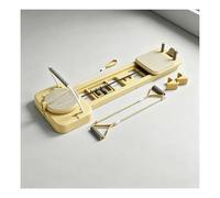 Eco-Friendly Pilates Core Bed - Compact, Trainer for Total-Body Workouts(Yellow)