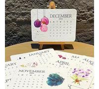 Eco-Friendly Plantable Love Seed Calendar 2026, Plantable Seed Calendar 2026, Eco-Friendly Recycled Seeds Paper Desk Calendars, 12 Months Of Biodegradables Seeds Paper For Gifting, Gardening