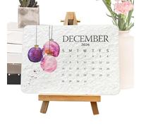 Eco-Friendly Plantable Love Seed Calendar 2026, Plantable Seed Calendar With Stand, 12 Months Desk Planning, Decorative Planner For Student College Teacher Kids Home Office Work Study Women Men