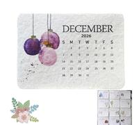 Eco-friendly Plantable Love Seed Calendar 2026, Seed Paper Desk Calendar 2026, 12 Months Desk Planning Calendars, Organizer Scheduler For Apartment Dormitory Family Classroom(without Stand)