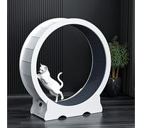 Eco-Friendly Pvc Exercise Wheel For Indoor Cats, White Anti-Pinch Cat Treadmill With No Gap, 70/80/ 90/100 Cm Diameter Cat Running Wheel,White-S-70cm(27.5in)