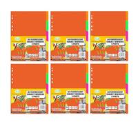 [ ] | Eco Friendly Recycled Card | Durable Colour Tabs for Office, School & Study