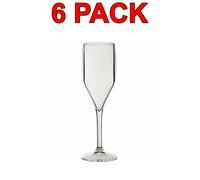 Eco-Friendly Reusable Plastic Champagne Flute Glass Party Catering 150ml 24 Pc