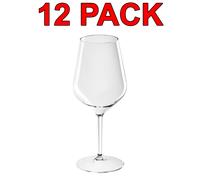 Eco-Friendly Reusable Plastic Tritan Wine Glass Glasses Catering 510ml 12 Pack