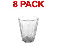 Eco-Friendly Reusable Plastic Tumbler Cocktail Drinks Glass Catering 340ml 8 Pc
