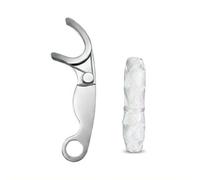 Eco Friendly Rust Proof Metal Dental Flosser Ergonomic Foldable Portable Oral Cleaning Tool for Daily Teeth Removal Home Travel Use