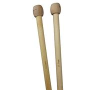 Eco-Friendly Single Point Natural Bamboo Knitting Needles 35cm x 4mm-25mm (10mm)