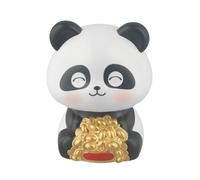 Eco Friendly Solar Powered Panda Ornament for Car and Home, Nodding Decorative Figure for Potted Plants and Desktop, Representing Luck and Cultural Heritage (B)