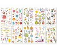 Eco-Friendly Waterproof Cartoon Easter Carnival Children'S Tattoo Stickers Fun Holiday Face Stickers 120×75mm