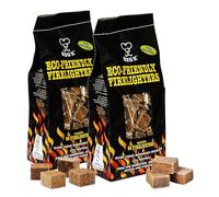 Eco-Friendly Wood Fire Lighters - Pack of 2 x 96 Easy & Quick Lighting Natural Firelighters Cubes for Charcoal, Briquettes, Wood Burners. Fire Cubes are the Best Barbeque Accessories