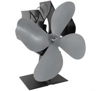 Eco Friendly Wood Stove Fan for Efficient Heating(YL701 Iron Gray) | No batteries needed, thermo-electric power, silent running, fits most stoves, design