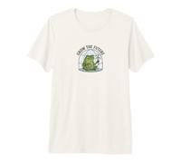 Eco Frog Gardener: Grow the Future Green Vibe Premium T-Shirt