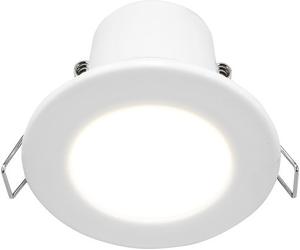 Eco Ftype Fire Rated Downlight 450Lm 5W Ip65 3000K White Bezel EFTE45W30-01