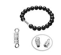 ECO-FUSED 200x Barrel Screw Clasps - Use for Jewelry Making and Repair - Recommended Connector for DIY Necklaces, Bracelets, Anklets - 4 mm x 15 mm - Silver