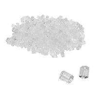 Eco-Fused Earring Backs - 500pcs (2.5mm x 3mm) - Clear Plastic Stopper Replacement - for Fish Hook Earrings and DIY Earrings
