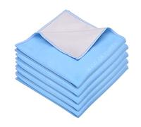 ECO-FUSED Microfiber Cleaning Cloths Double-Sided - 5 Pack - 12 x 12 inch - Microfiber and Suede Cloth for Smartphones, LCD TV, Tablets, Laptop Screens, Camera Lenses