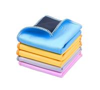 ECO-FUSED Microfiber Cleaning Cloths Double-Sided - 5 Pack - 6.6 x 6.2 inch - Microfiber and Suede Cloth for Smartphones, LCD TV, Tablets, Laptop Screens, Camera Lenses