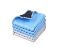 ECO-FUSED Microfiber Cleaning Cloths Double-Sided - 5 Pack - 6.6 x 6.2 Inches - Microfiber and Suede Cloth for Smartphones, LCD TV, Tablets, Laptop Screens, Camera Lenses and Other Delicate Surfaces