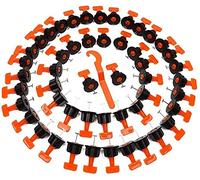 ECO GEN TOOLS Tile Levelling System, Reusable Tile Levellers Spacers for Building Walls Floors with Special Wrench Tile Leveling System 100PC