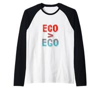 Eco Greater Than Ego Earth Awareness - Eco Warrior Statement Raglan Baseball Tee