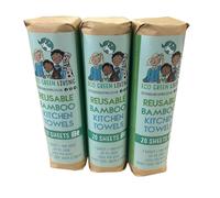 Eco Green Living 3 Pack of Reusable Bamboo Kitchen Towels