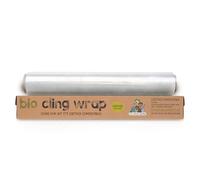 Eco Green Living Biodegradable Cling Film Bio Cling Wrap 100% Compostable, BPA & Plastic-Free Food Wrap, Vegan, Fridge & Freezer Safe, Recyclable Cardboard Dispenser, 30cm x 30m