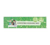 Eco Green Living Compostable Resealable Bags - 2.5 - 15 Bags
