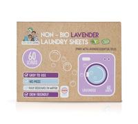 Eco Green Living Lavender Scented Non-Bio Laundry Sheets, Biodegradable Laundry Detergent Strips for Machine and Hand Wash, Gentle on Sensitive Skin - 60 Sheets