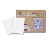 Eco Green Living Non Bio Lavender Detergent Sheets, Hypoallergenic & Eco-Friendly Laundry Sheets Detergent, Plastic-Free Washer Sheets Gentle for Sensitive Skin, Biodegradable, 60 Sheets