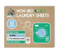Eco Green Living Plastic Free Non-Bio Laundry Sheets - Unscented - 60 Sheets