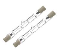 ECO Halogen 230W R7s Linear Light Bulbs (300W Equivalent) - Pack of 2 | 118mm Double Ended Floodlight Bulb | 230V Dimmable Warm White | Energy Class