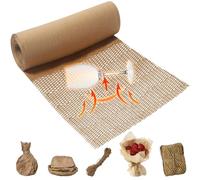 Eco Honeycomb Packing Paper Roll 80M x 38CM with 15m Natural Jute Rope - Biodegradable Cushioning Packaging Filler for Fragile Items, Moving & Storage - Plastic-Free Bubble Wrap Alternative