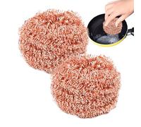 Eco Iron Scourers, 2/4/6PCS 10cm Iron Dish Scrubber for Kitchen, Metal Scourer Rust-Resistant, Reusabla, Dissolves Stubborn Dirt for Cleaning Pots and Bowls, Multipurpose Cleaner