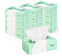 ECO Kingdom 2-Ply Facial Tissues, 12 Box Pack, 160 Sheets Per Box - Soft, Gentle & Absorbent Everyday Tissue for Face, Nose & Home, 20 cm x 20 cm Sheets