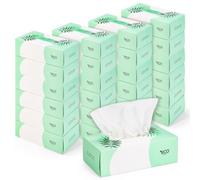 ECO Kingdom 2-Ply Facial Tissues, 24 Box Pack, 160 Sheets Per Box - Soft, Gentle & Absorbent Everyday Tissue for Face, Nose & Home, 20 cm x 20 cm Sheets