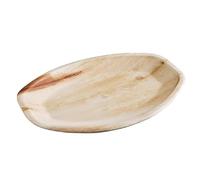 ECO Leaf 100 Disposable Palm Leaf Serving Platters, Large Oval 14" x 10" (36cm x 25cm), Trays Starters Canape Wedding Plates, Like Wooden Plates | Sturdy Hot Food Trays, Eco-Friendly Food Trays
