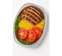 Eco Leaf 20 Pack of 17 Inch Oval Disposable Aluminium Foil Platters - Silver Embossed Large Serving Trays, Recyclable, Durable, Lightweight & Disposable, Ideal for Parties, Catering, BBQs, Weddings