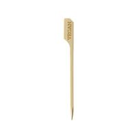 Eco Leaf 250pcs 9cm (3.5") Vegan Bamboo Paddle Skewers - Eco-Friendly Disposable Wooden Picks for Appetizers, Sliders, Sandwiches, Fruit, BBQ, Cocktails & Party Garnishes