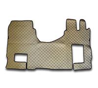 ECO LEATHER SET BEIGE FLOOR MATS COVER TRUCK M E R C E D E S ACTROS MP4 RHD AUTOMATIC GEAR
